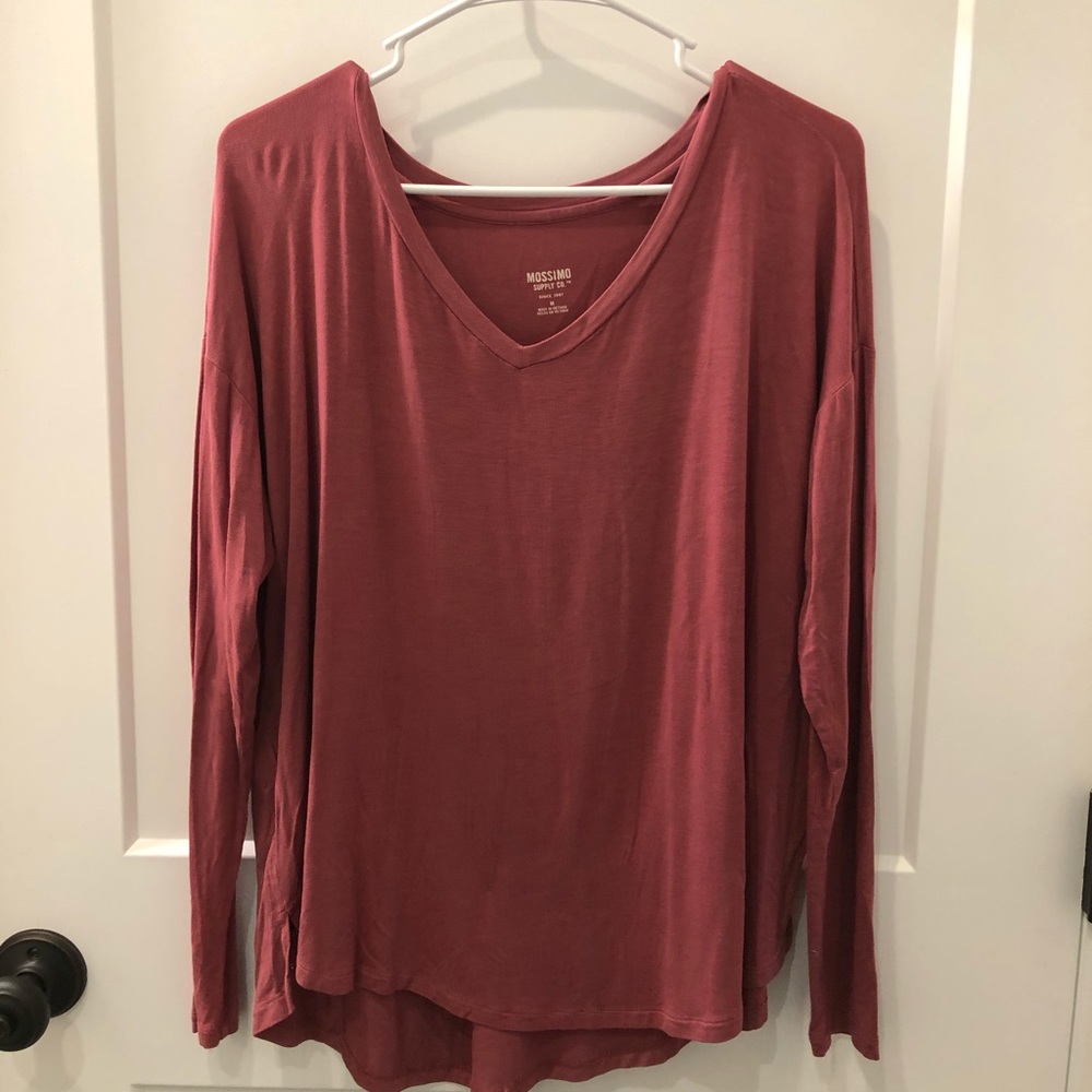 Pink long sleeve top